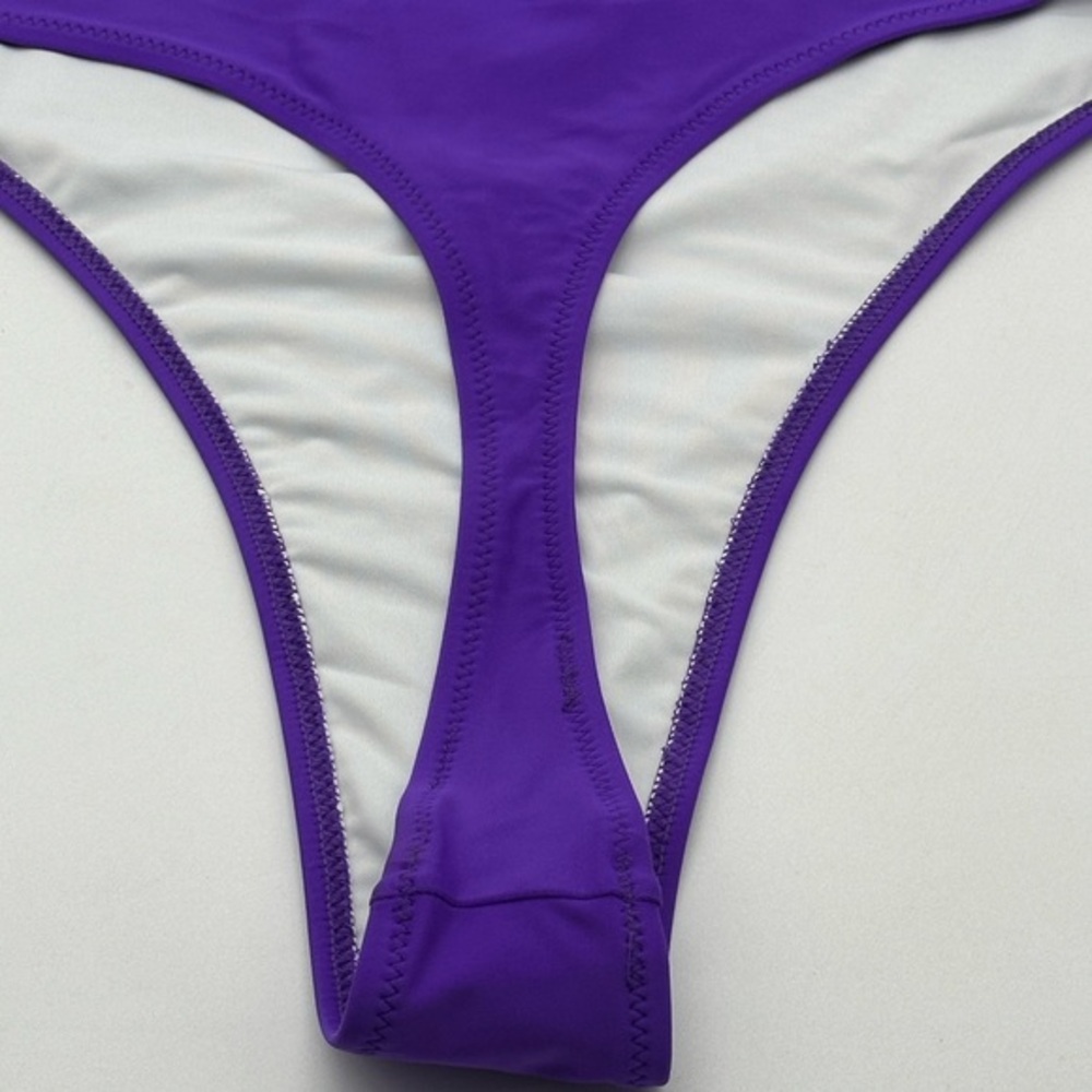 Speerise Womens High Cut Tank Thong Leotard Medium Purple - Picture 5 of 9